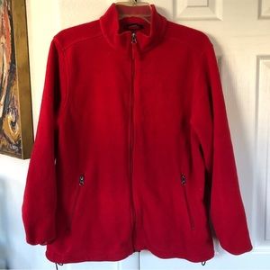 Womens Lands End polar fleece jacket
